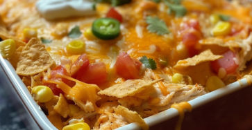 Cheesy Chicken Dorito Casserole