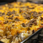 Creamy Hamburger Hash Brown Casserole
