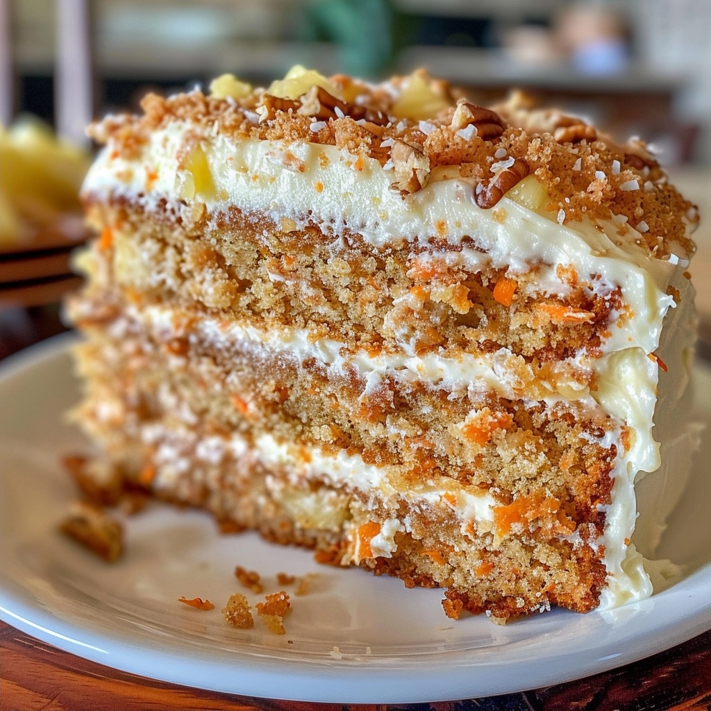 Hawaiian Carrot Pineapple Cake