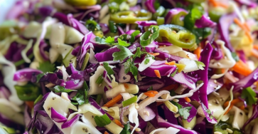 Texas Green Fire Garlic Dill Pickle Slaw