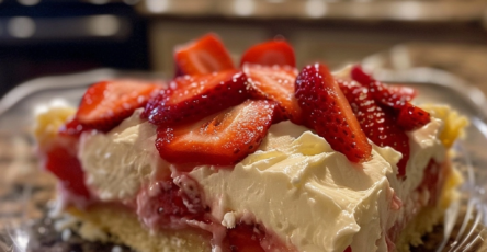 Strawberry Cheesecake Dump Cake