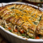 Chicken Pot Pie Bake: A Comforting, Cheesy Delight