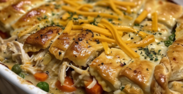 Chicken Pot Pie Bake: A Comforting, Cheesy Delight