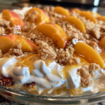 Peach Cobbler Cheesecake Lush