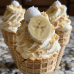 Banana Pudding Cheesecake Cones