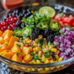 Blackberry Peach Firecracker BBQ Cowboy Caviar