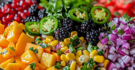 Blackberry Peach Firecracker BBQ Cowboy Caviar