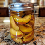 Vanilla Bean Pickled Peaches
