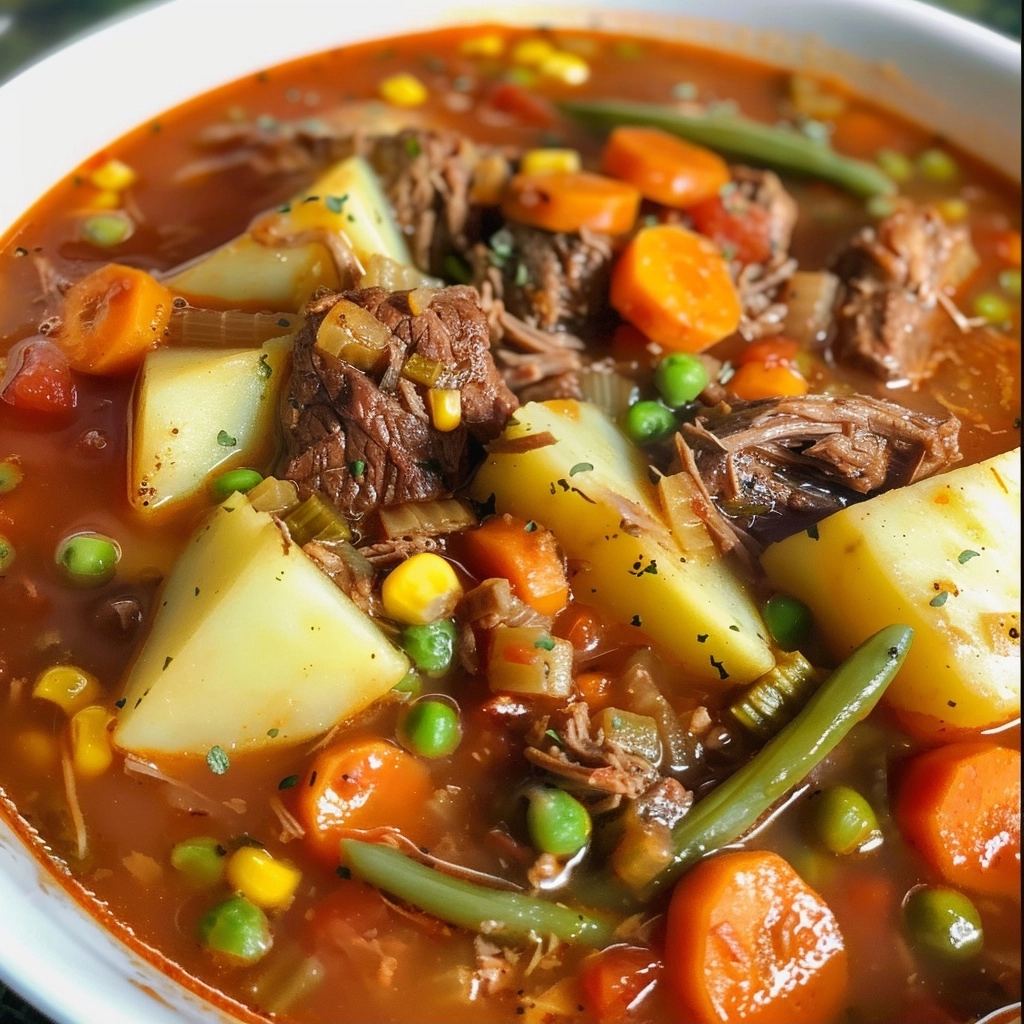Old-Fashioned Vegetable Beef Soup