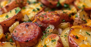 Cheesy Ranch Potatoes and Sausage