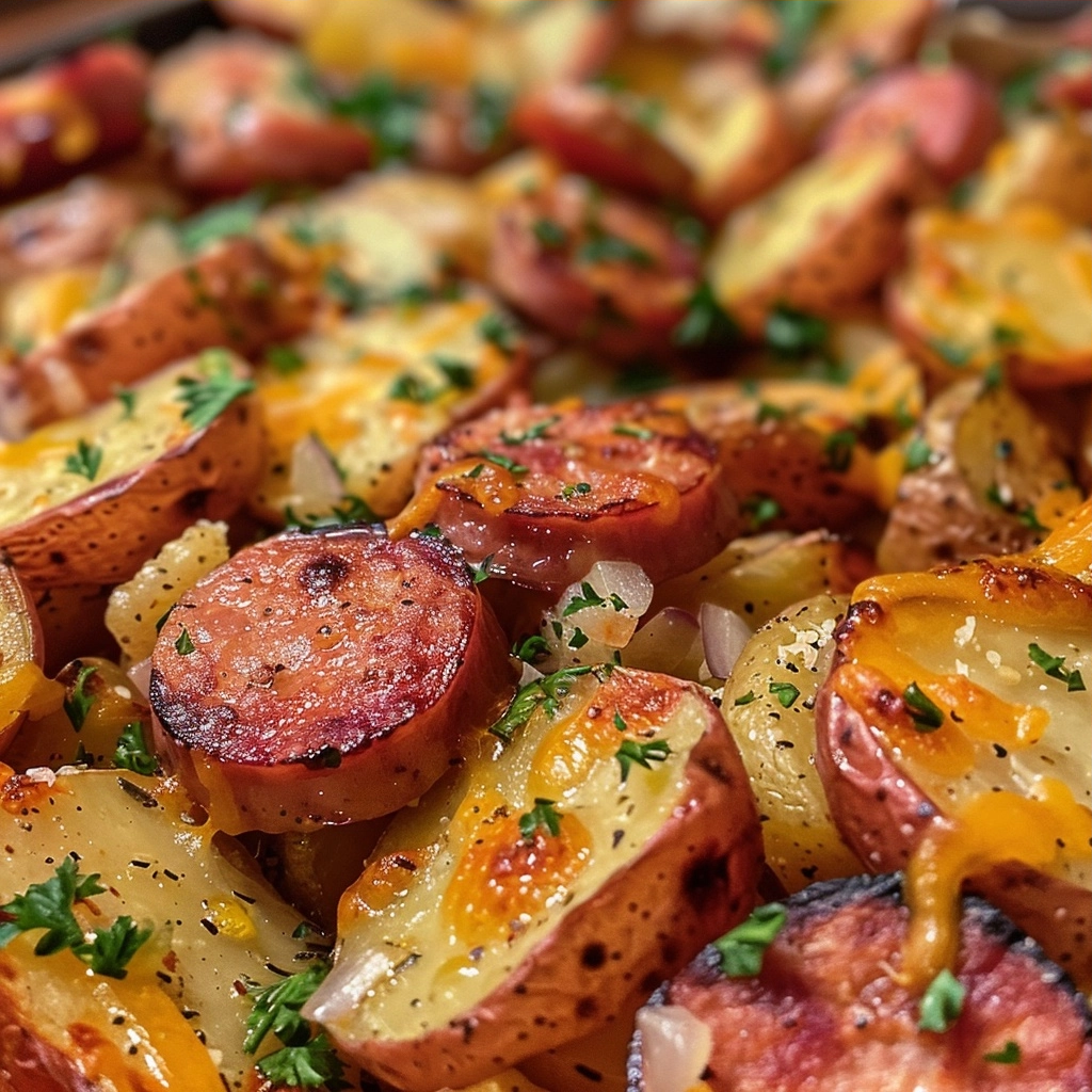 Cheesy Ranch Potatoes and Sausage
