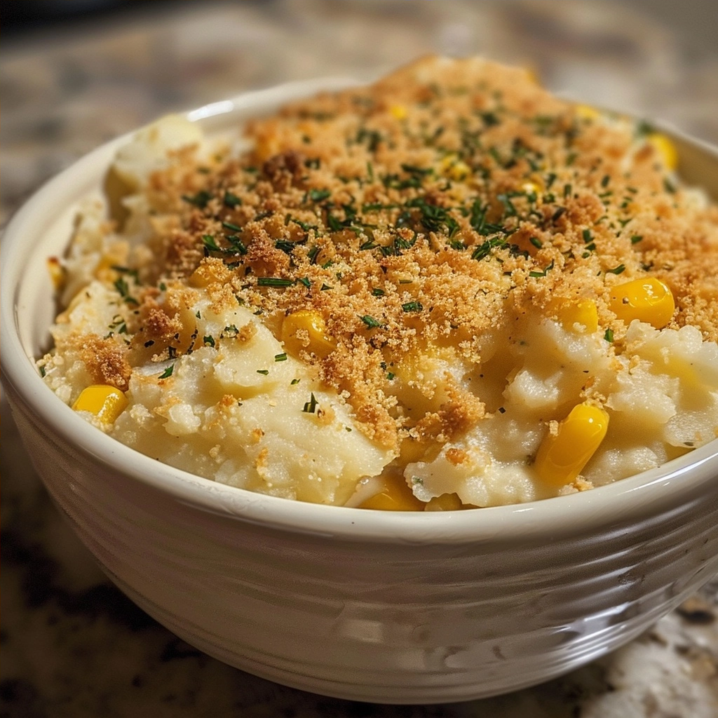 Homemade KFC Famous Bowl Casserole