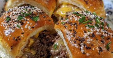 Cheeseburger Pretzel Bombs