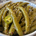 Texas Green Fire Pickled Green Beans