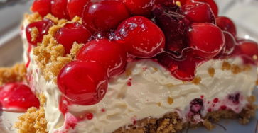 Easiest No-Bake Cherry Cheesecake