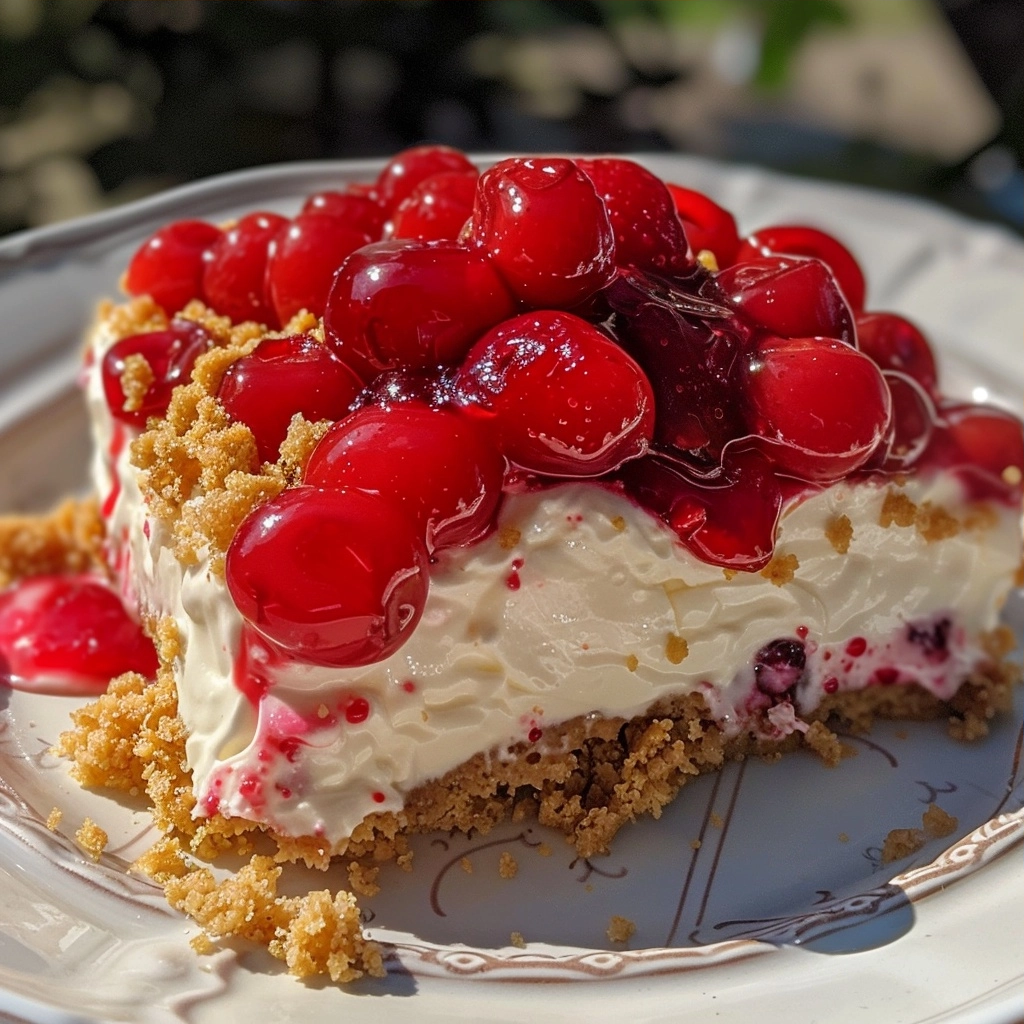 Easiest No-Bake Cherry Cheesecake