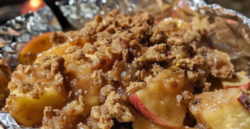 Campfire Apple Crisp Foil Packets