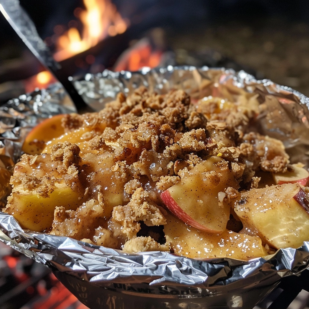 Campfire Apple Crisp Foil Packets