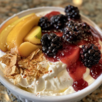 Blackberry Peach Firecracker Cream Cheese Dip