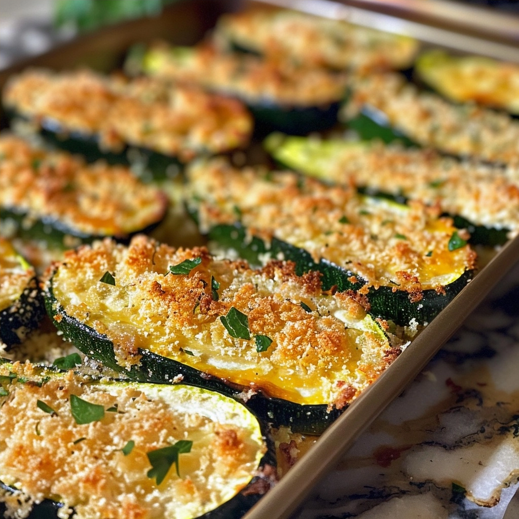 Crispy Baked Parmesan Zucchini