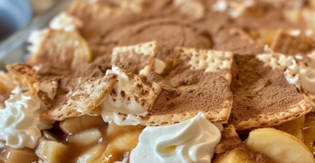 Apple Pie Graham Cracker Casserole