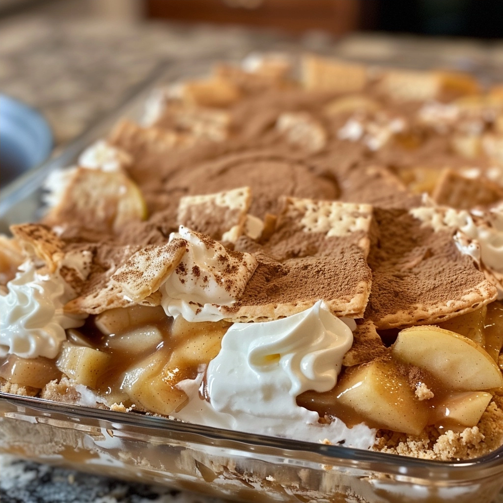 Apple Pie Graham Cracker Casserole