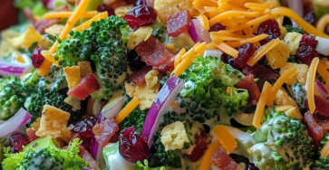 Delicious and Creamy Broccoli Salad Recipe