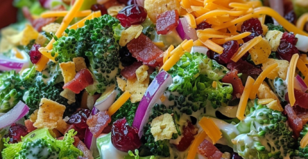 Delicious and Creamy Broccoli Salad Recipe