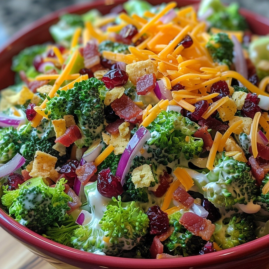 Delicious and Creamy Broccoli Salad Recipe