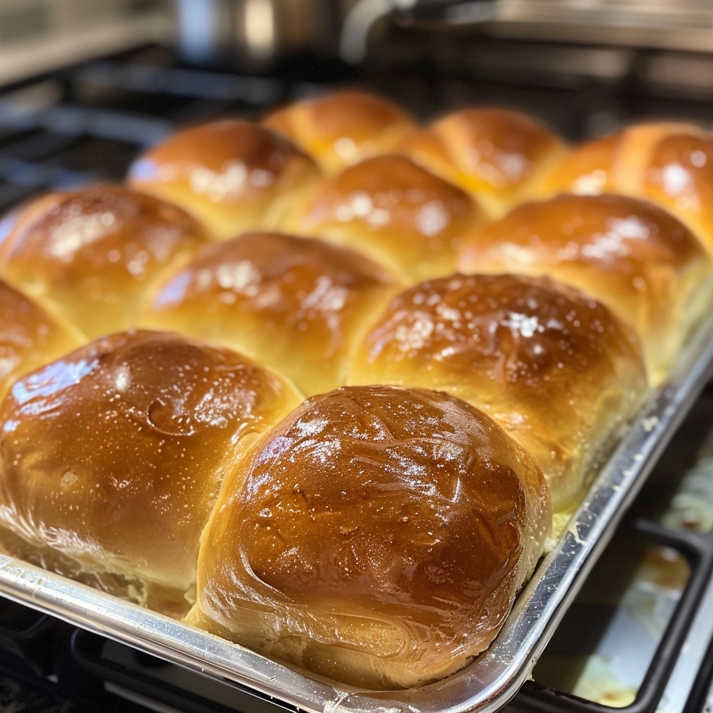 Buttery Parker House Rolls