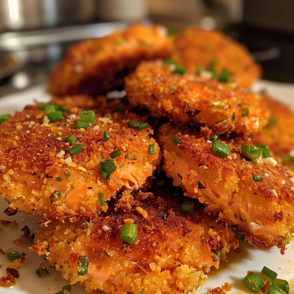 Crispy Southern Fried Salmon Patties