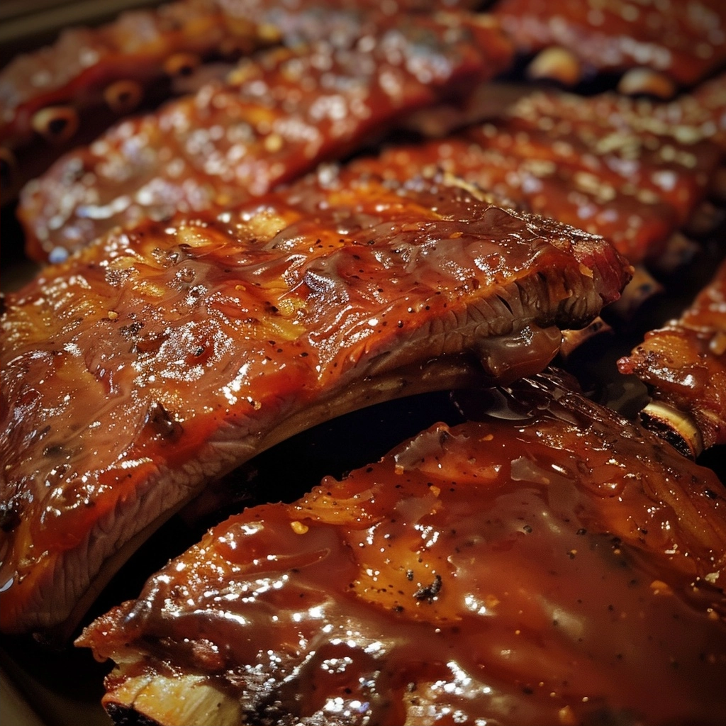Heavenly Crockpot Barbecue Ribs