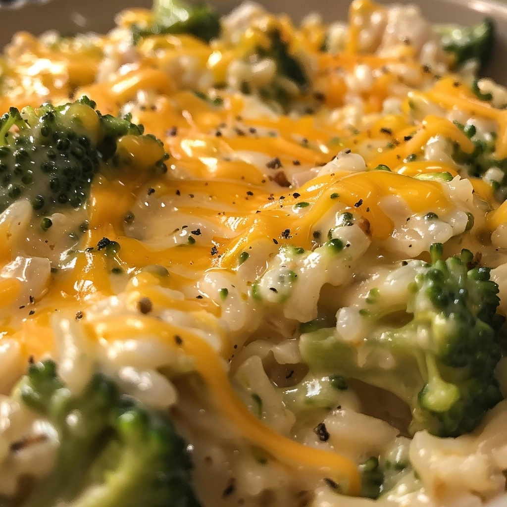 Cheesy Broccoli Rice Casserole