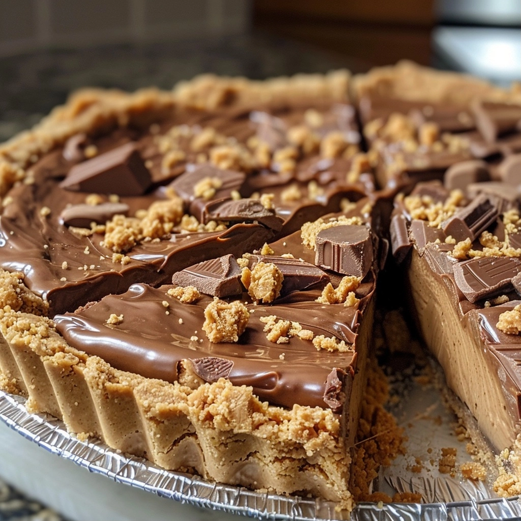Giant Reese's Peanut Butter Cup Pie