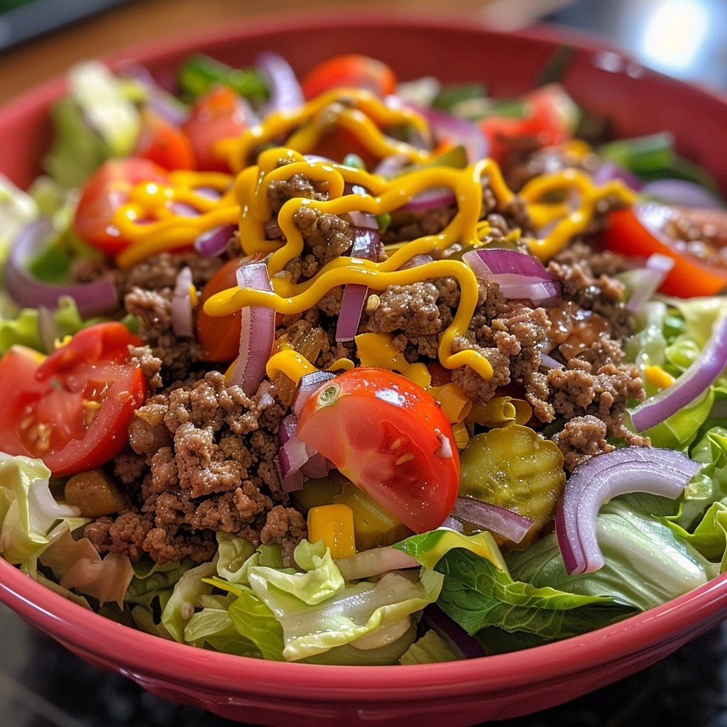 Cheeseburger Salad (Big Mac Salad)