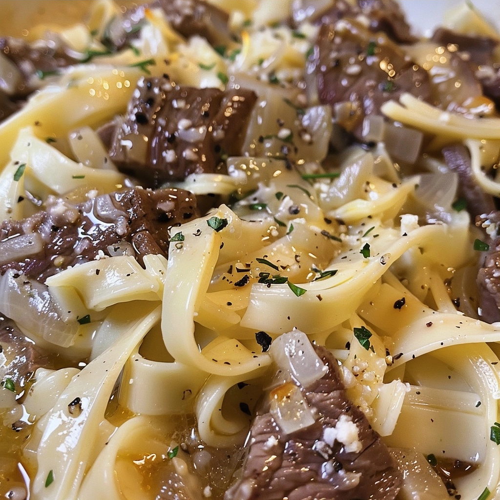 French Onion Beef Noodles: A Savory Fusion Recipe