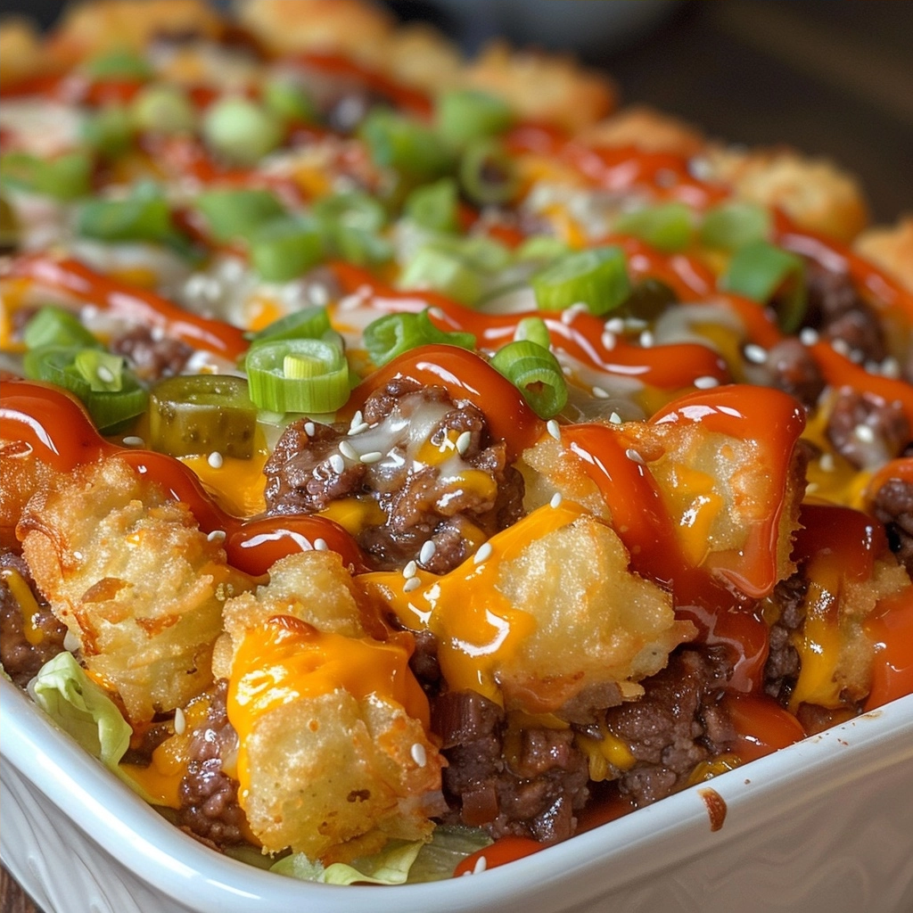 Big Mac Tater Tot Casserole