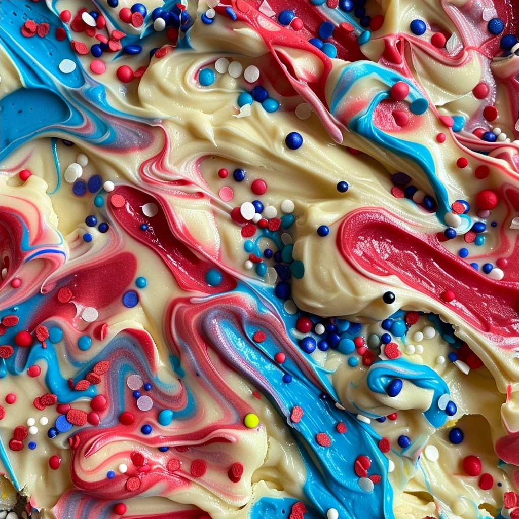Patriotic Swirl Fudge