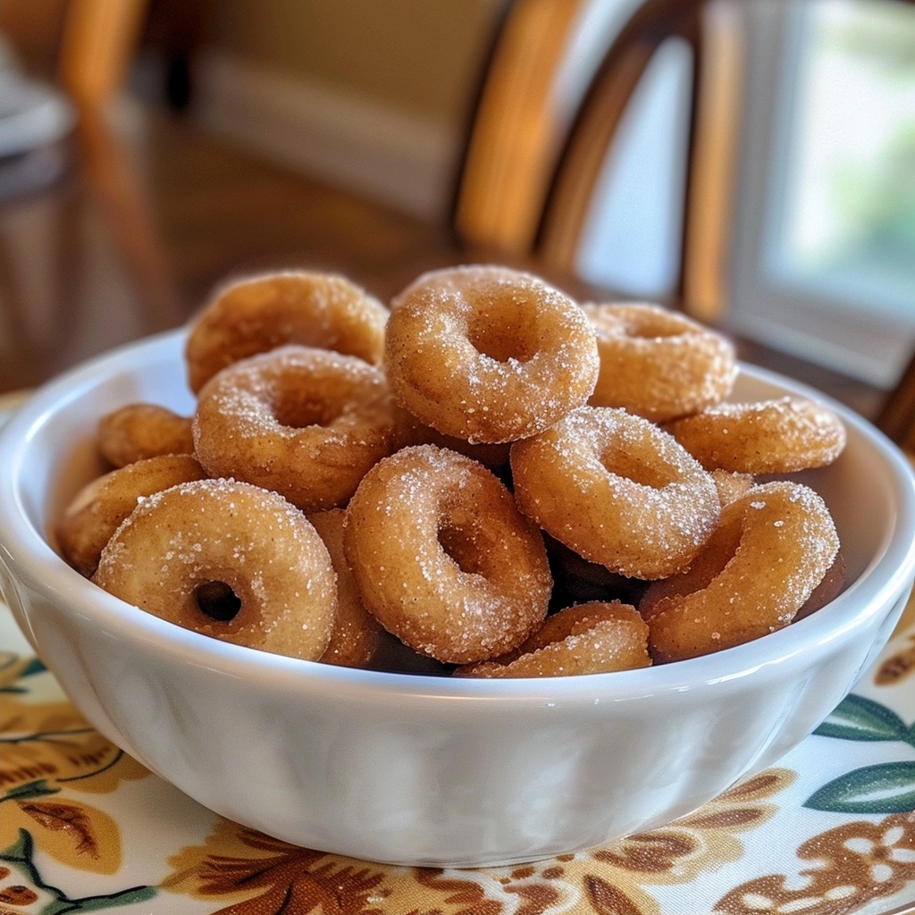 Mini Donut Hot Buttered Cheerios