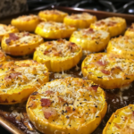 Cheesy Baked Squash Rounds