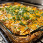 Heavenly Beef Enchilada Casserole