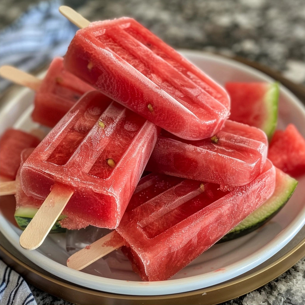 Watermelon Boozy Popsicles Recipe