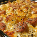 Creamy Ranch Smoked Sausage and Potato Bake