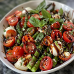 Balsamic Cheesy Asparagus: A Simple Gourmet Delight