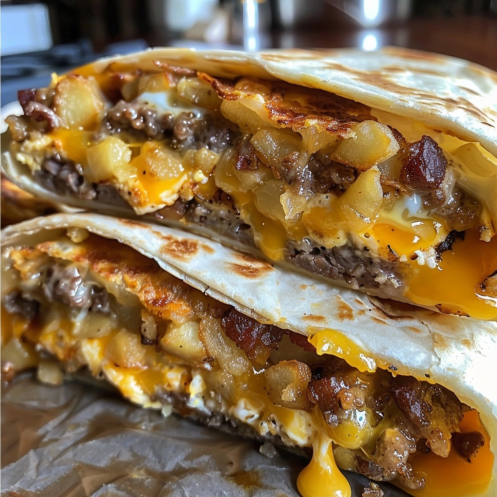 Breakfast Crunch Wrap Melts Recipe