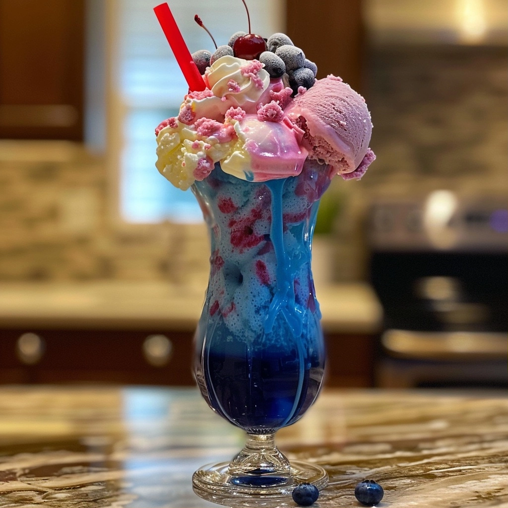 Blue Raspberry Ice Cream Floats: A Refreshing Summer Treat