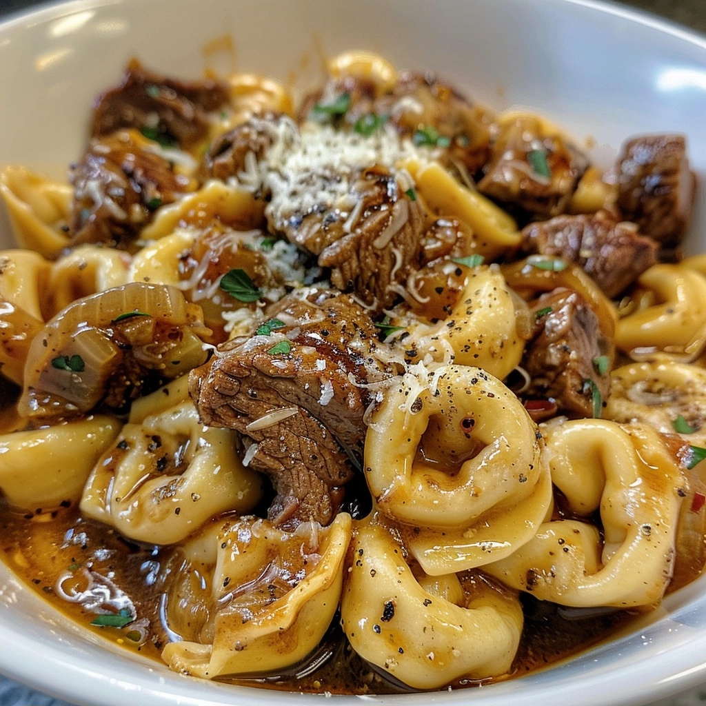 Cheesesteak Tortellini: Savory Twist on a Classic