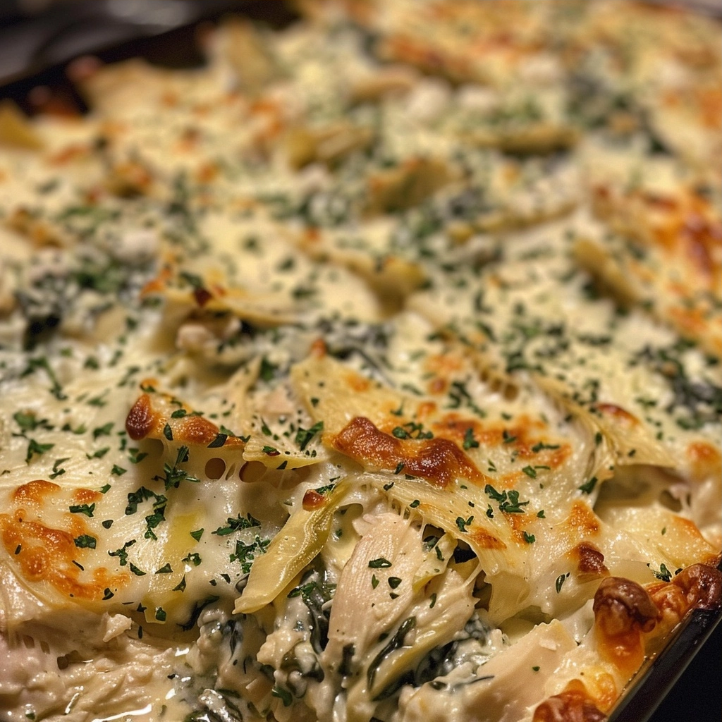 Creamy Spinach Dip Chicken Casserole Recipe